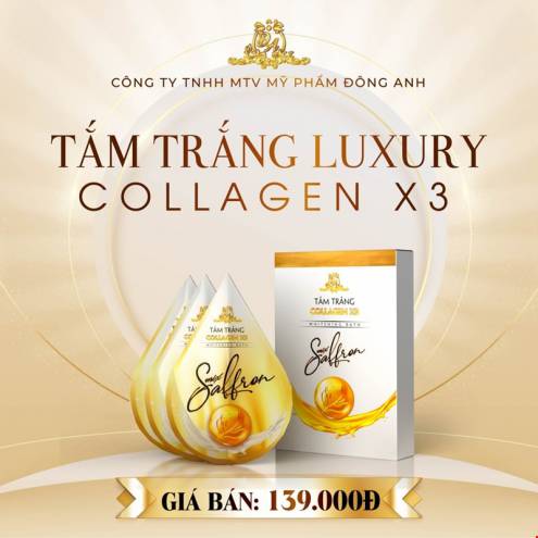 Tắm Trắng Collagen X3 Mix Saffron Đông Anh  