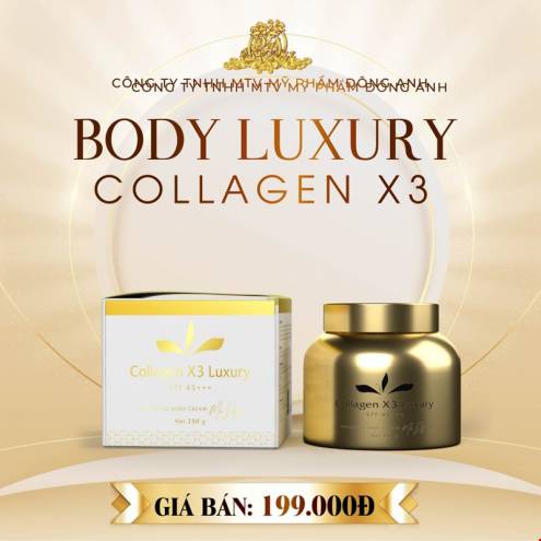 Kem Body Collagen X3 Luxury Mix Saffron Đông Anh 