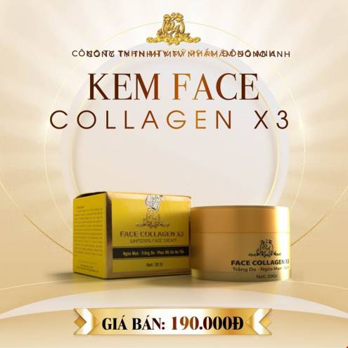 Kem Face Trắng Da Collagen X3 Đông Anh 